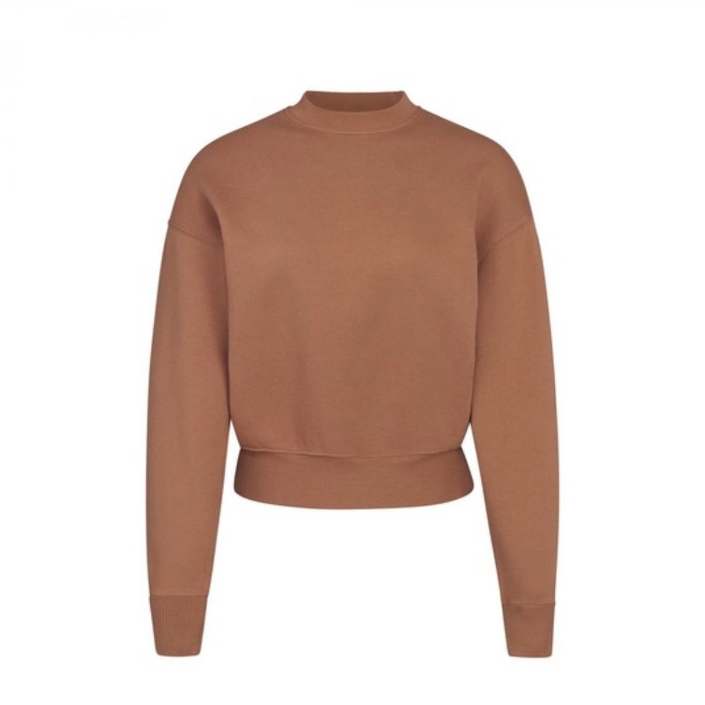 SKIMS Brown Sweatshirt